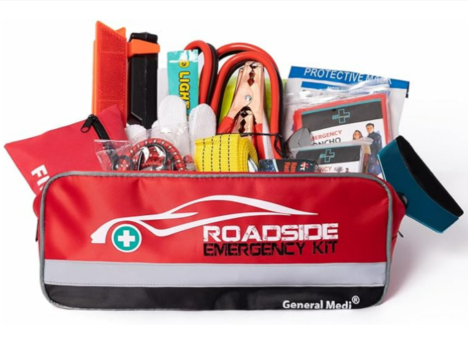 Amazon.com_ General Medi 127-Pieces Roadside Car Emergency Kit Include Mini First Aid Kit,